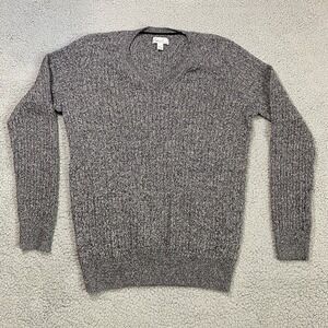 Kim Rogers Sweater Women Gray Long Sleeve Size M Medium